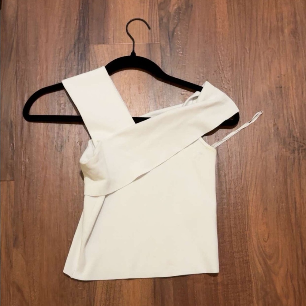 White Asymmetrical Top
